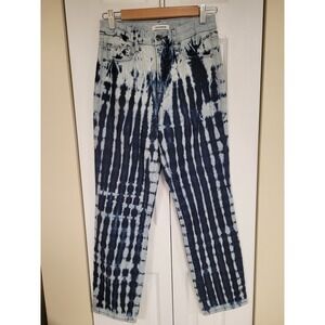 Good American Vintage Stretch Hippie Tie Dye Jeans Womens Size 4 High Rise 27X28